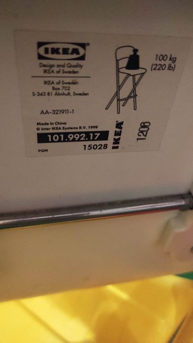 Wysokie barowe krzesło składane Ikea franklin