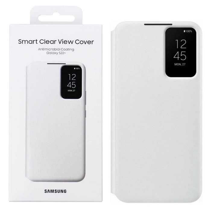 Samsung Galaxy S22+ etui Smart Clear View Cover białe