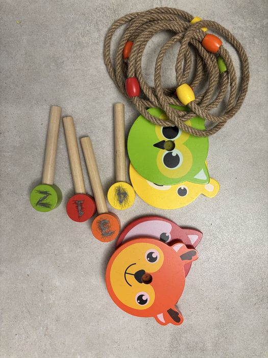 Lidl drewniana gra rzucanie pierścieniami