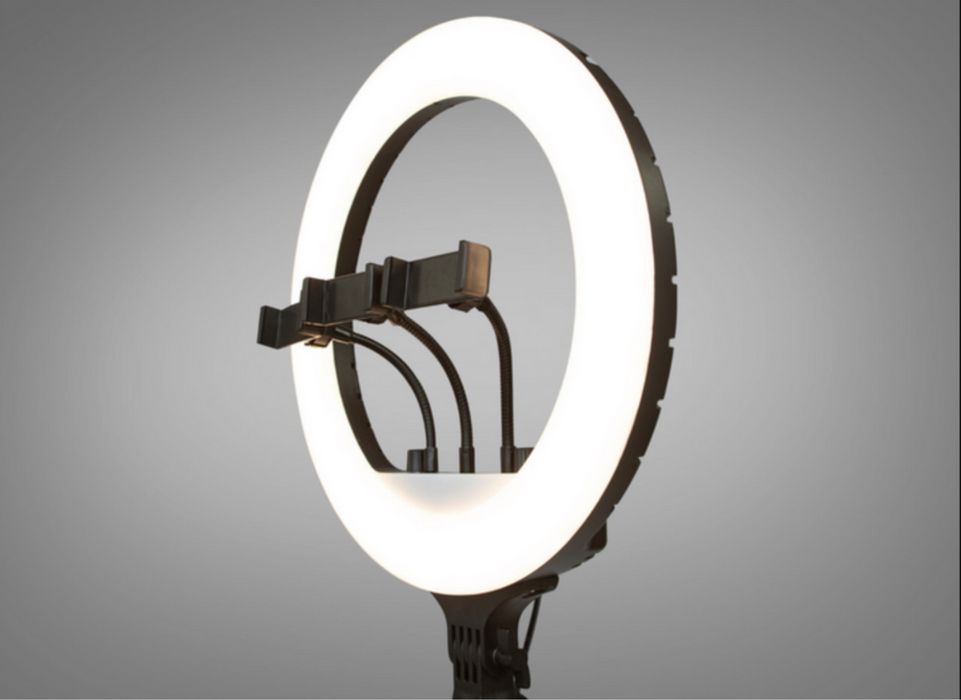 Кільцева LED лампа RL-14 36см 220V 1 крепл.тел. + пульт + чохол DMT