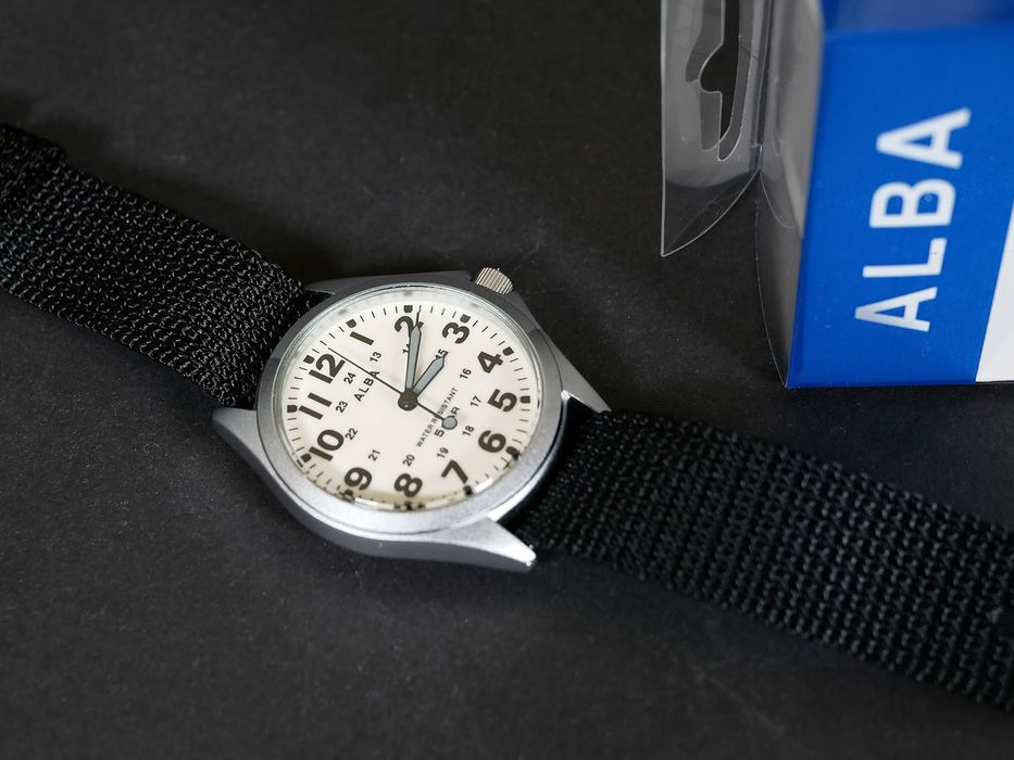 Seiko ALBA AQPK401 Ø35.5мм/ Люм на весь циферблат