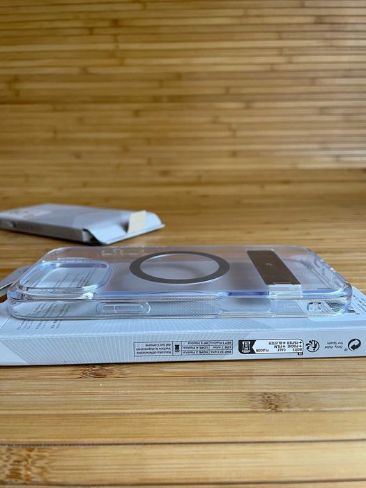 Чохол Caseology Capella Mag Kickstand для iPhone 16 Pro Max Clear Gray