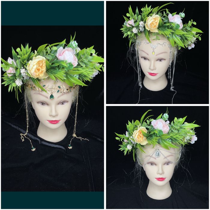 Корона обруч вінок віночок мавки лісової фея ельф эльф весняний метели