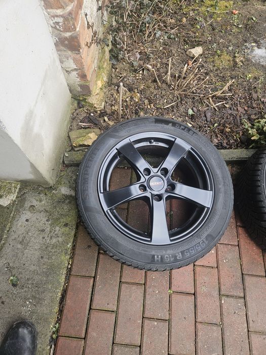 Alufelgi czarne vw  ,mini cooper 5x112 195 /55r16