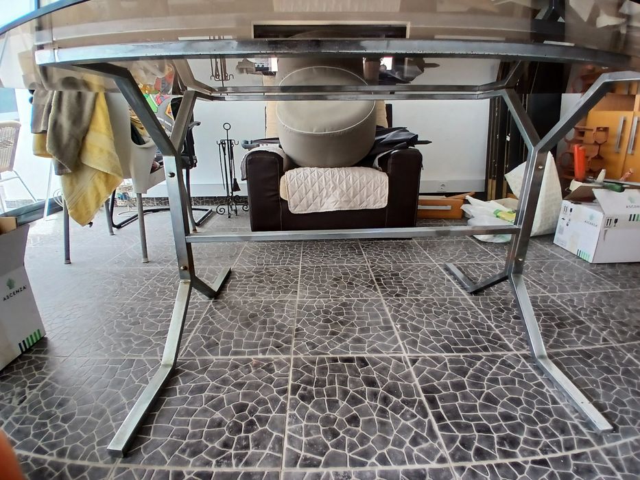 Mesa de vidro temperado