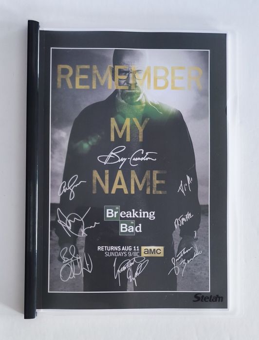 Script / Guião Série Breaking Bad Season 1 EP 1 com Autógrafos (60 Pág