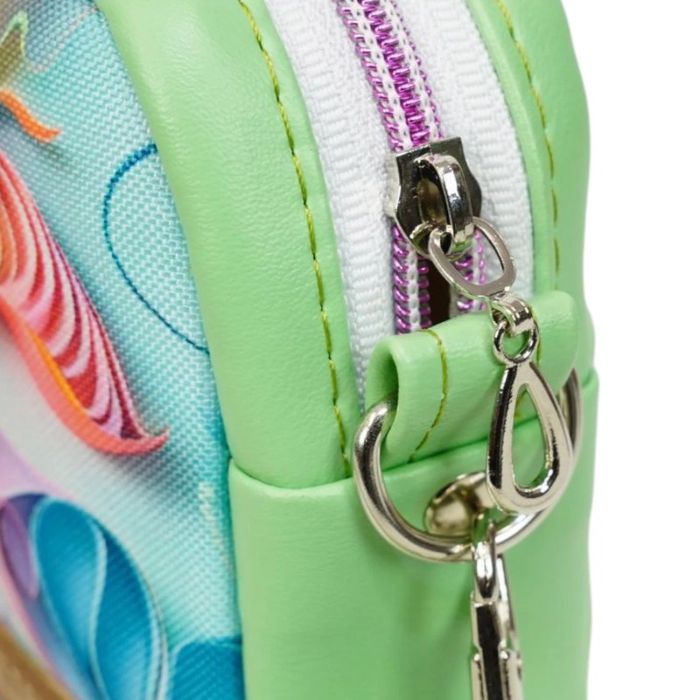 Mini Torebka Box z Ekoskóry z Kolorowymi Motylami w Pastelach