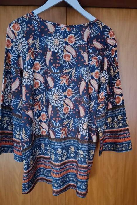 Blusa manga 3/4 estampada