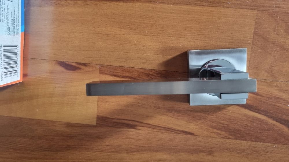 Klamka srebrna satynowa