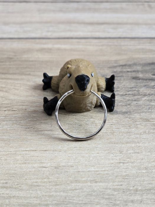 Breloczek Kapibara 3d - Brelok Druk3d fidget Keychain mixGadzet