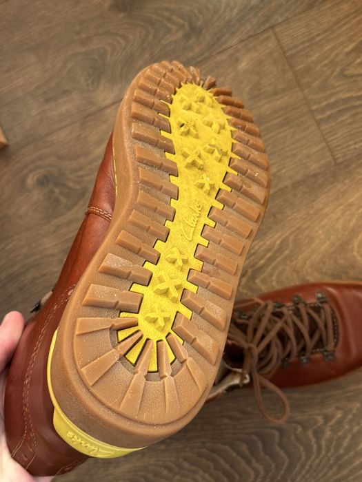 Шкіряні чоловічі черевики Clarks, коричневі, 45-46 (устілка 30,5 см)