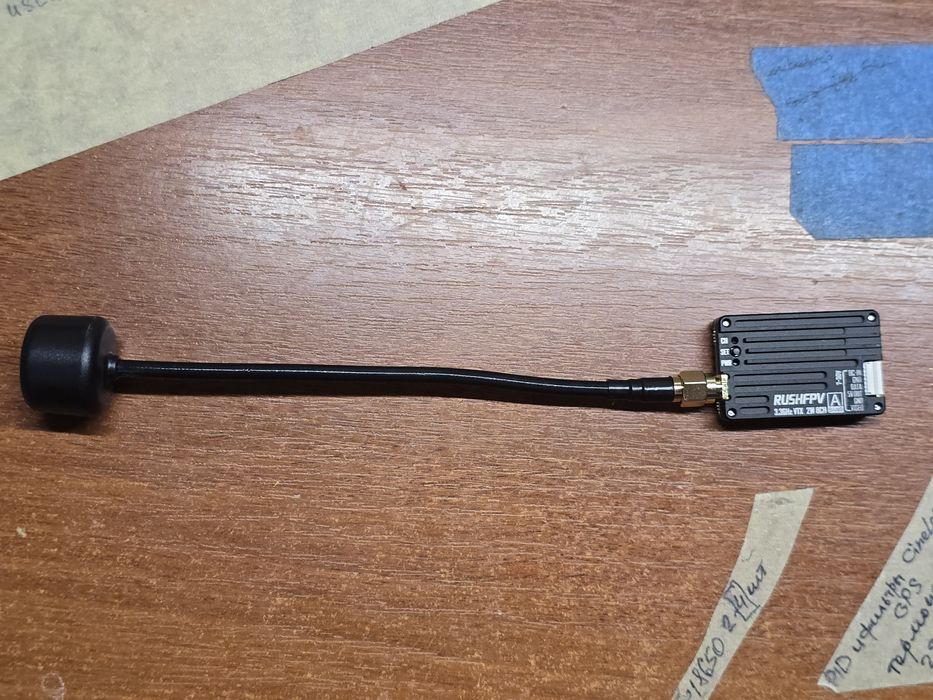 Відеопередавач аналоговий VTX RushFPV 3.3Ghz 2W з антеною