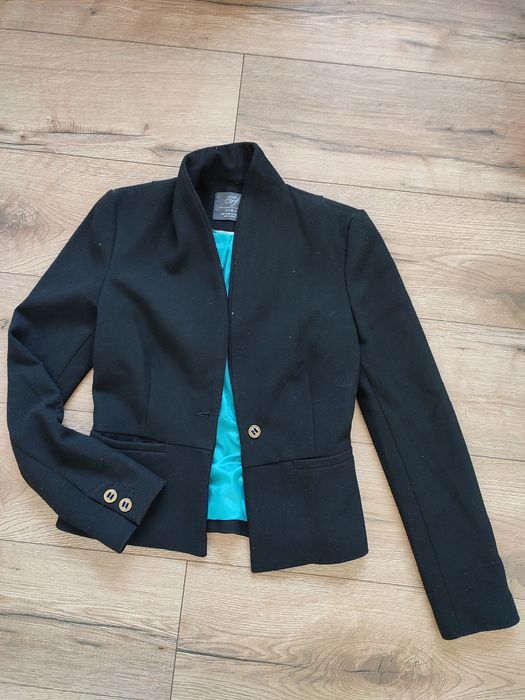 Zara czarna marynarka żakiet 36 trf s