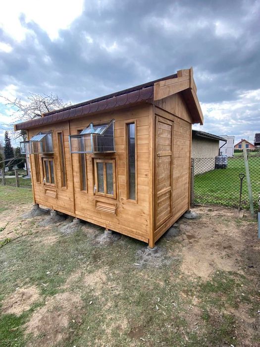 Gołębnik 4x2m z wyposażeniem