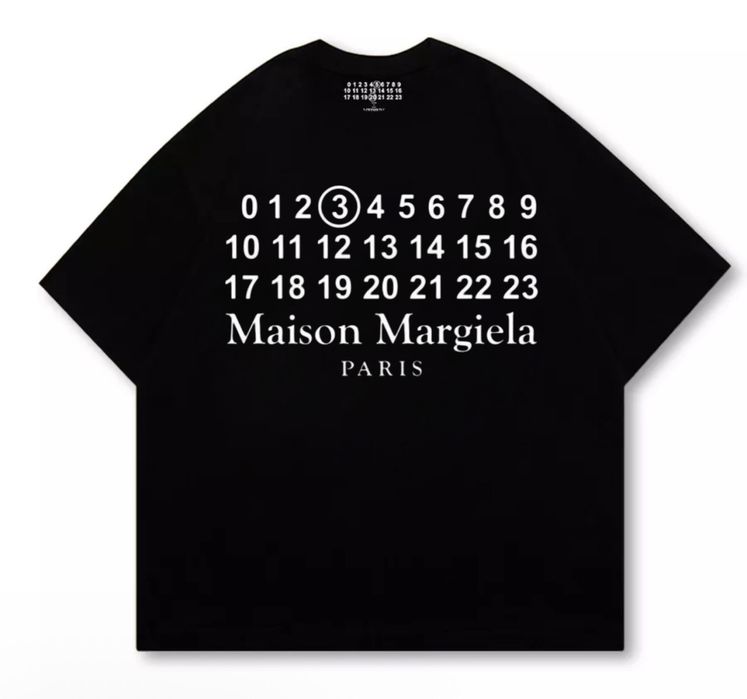 Футболки Maison Margiela paris Logo унисекс маисон марджела