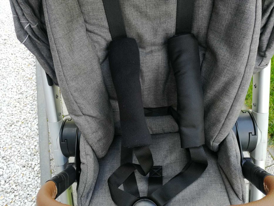 DWUSTRONNE OSŁONKI ochraniacze PASY do wózka fotelika nakładki RZEP