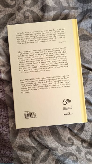 Substancja nieuporządkowana Adam Zagajewski