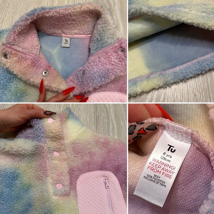 ‼️ кофта Primark 128 7 8 тедді шерпа фліс плюш джинси бермуди палаццо