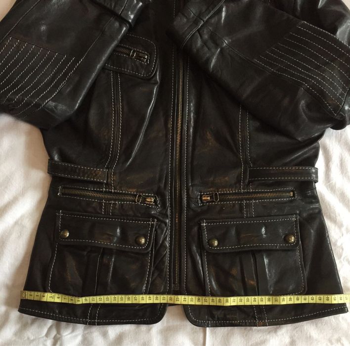 Женская кожанная куртка PRADA
