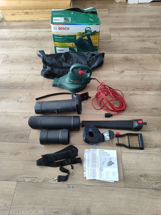 Odkurzacz dmuchawa Bosch Tidy 3000w, rok 2024, kompletny. Mocniejszy