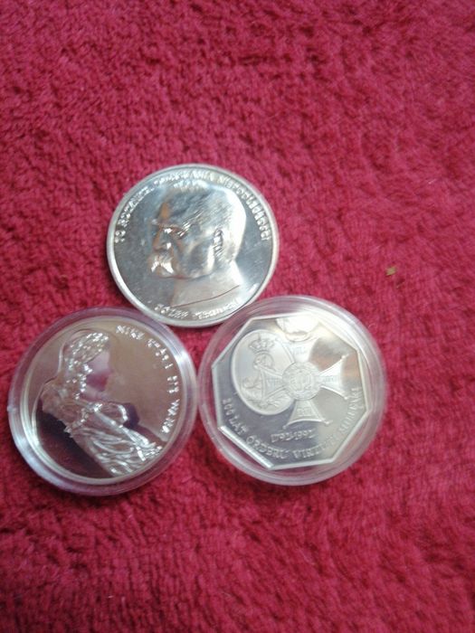Srebrne monety lustrzanki polskie