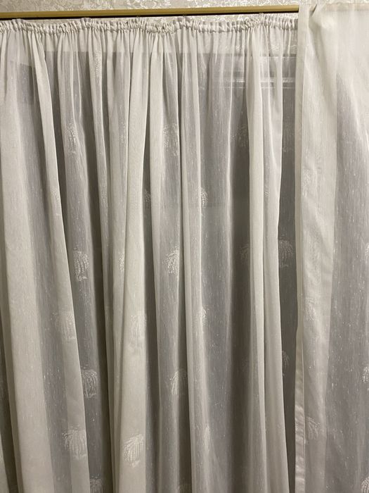 Тюль для зала чи спальні дві частини