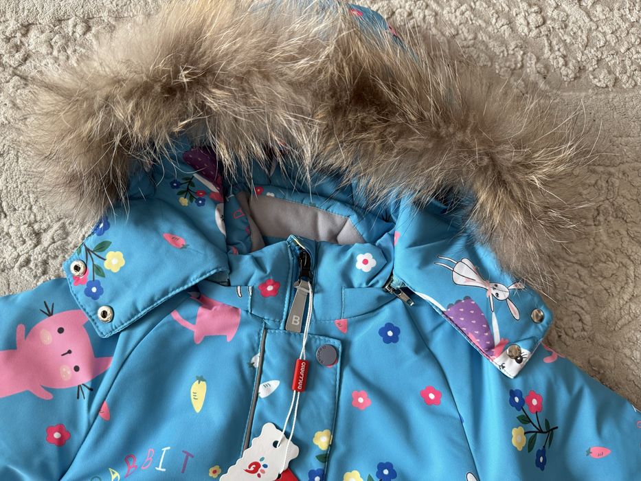 Дитячий зимовий суцільний термо комбінезон для дівчинки/хлопчика 68-92