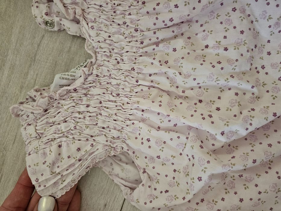 Ніжний літній ромпер H&M для маленької принцеси 4-6 місяців  зріст 68 см