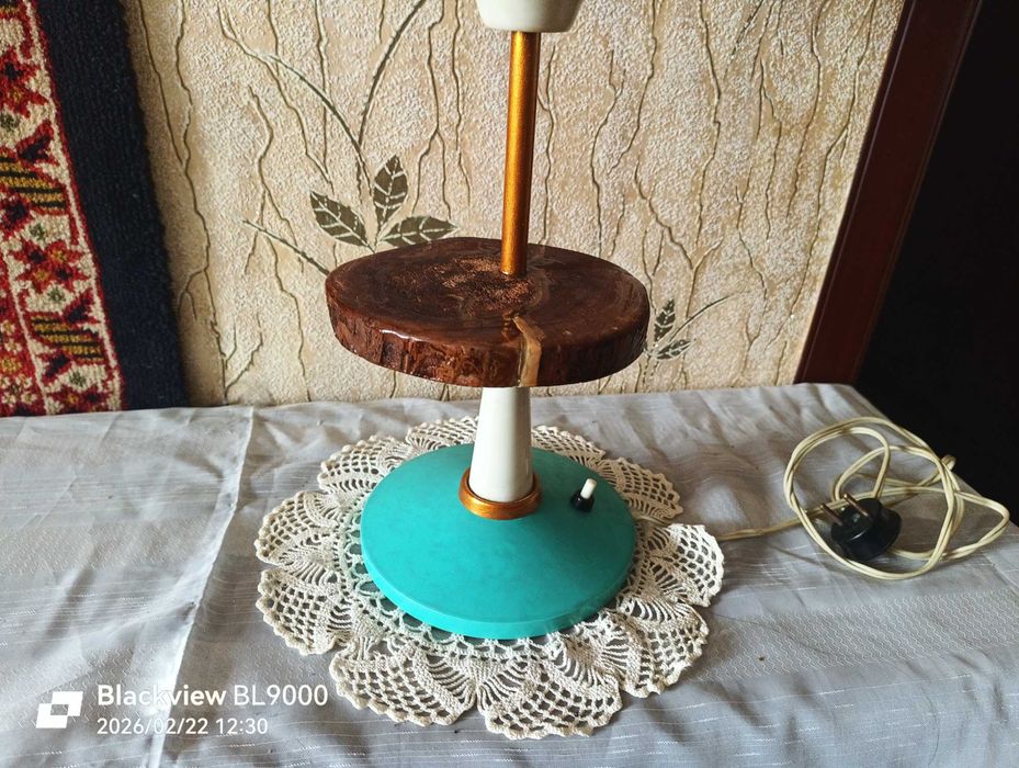 Винтажная настольная лампа - светильник Бокал времён СССР