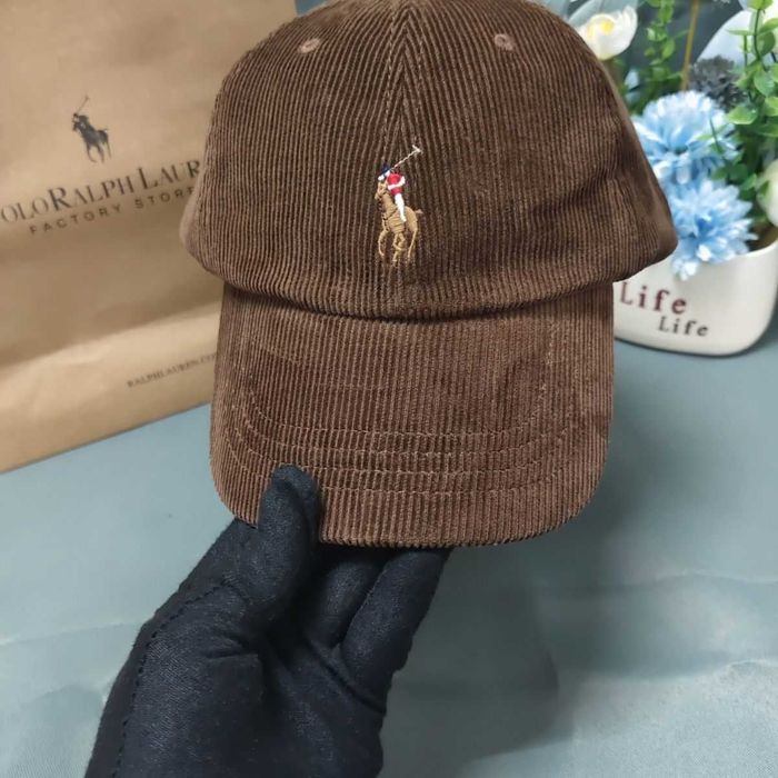Вельветова кепка бейсболка Polo Ralph Lauren оригінал