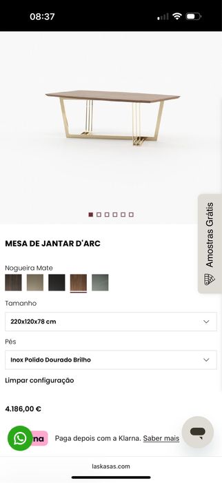 Mesa de Jantar D'Arc Laskasas