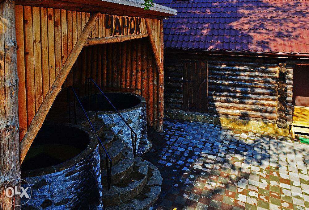 Карпатские чаны, баня на дровах, зимняя альтанка, мангал!