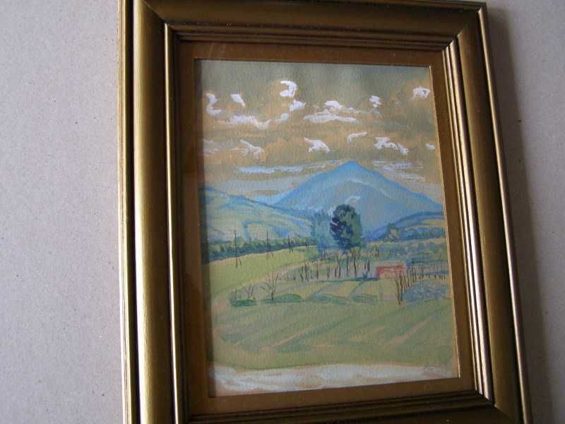 Pejzaż górski - akwarela sygnowana ,1940r.