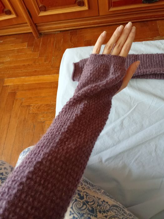 Теплі мітенки рукавички гольфи