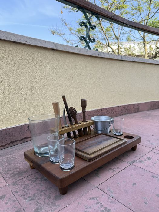 Mesa de caipirinhas