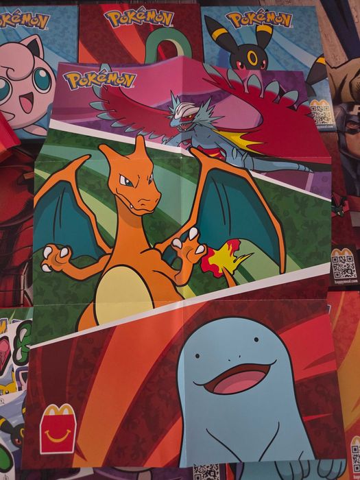Набір постерів із наклейками покемони макдональдс 2024 Pokemon