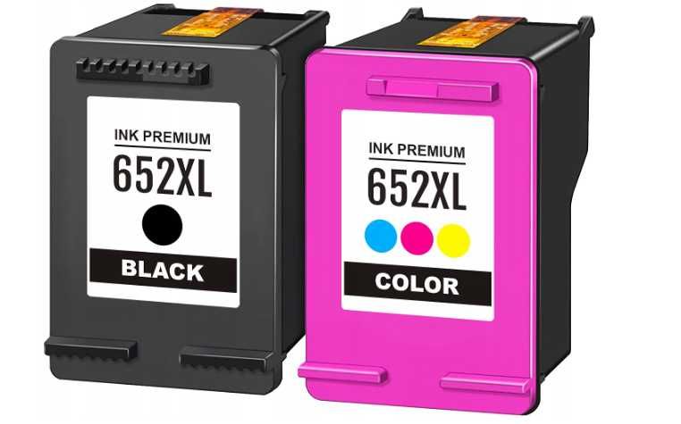 2X Tusz 652 XL czarny + kolor do HP 1115, 2315, 2135, 3635, 3835, 4535