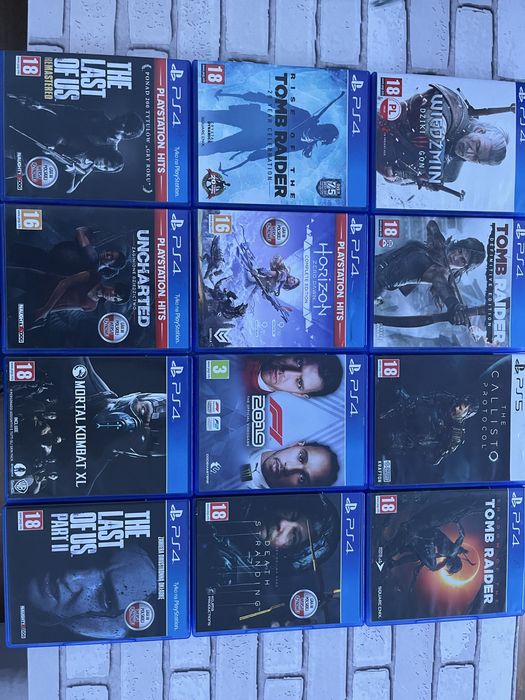 Gry PS4/PS5 The last of us,Wiedźmin,Uncharted