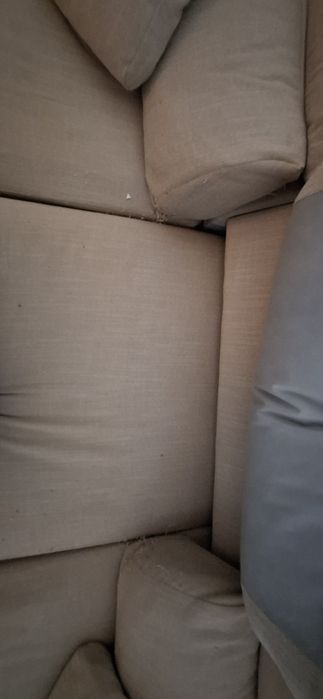 Sofá de tecido creme Ikea