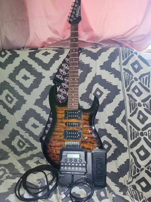 Gitara elektryczna Ibanez GRX70QA + procesor efektów ZOOM G1X