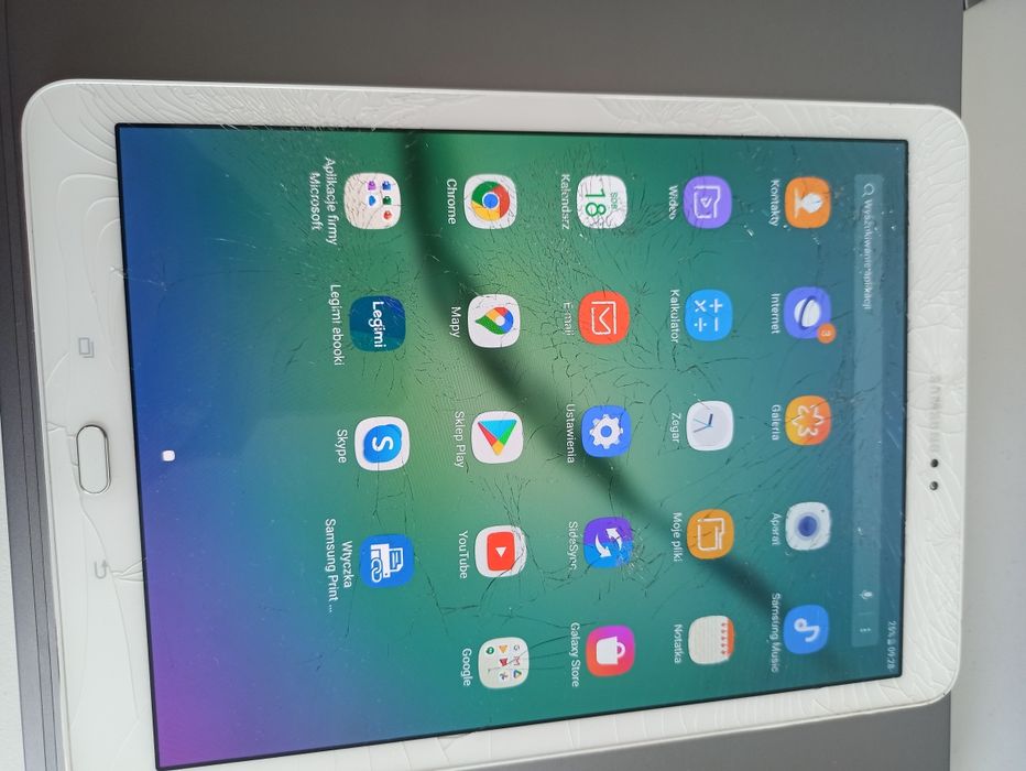 Samsung tablet SM-T810 zbita szybka home assistant ebook komiksy