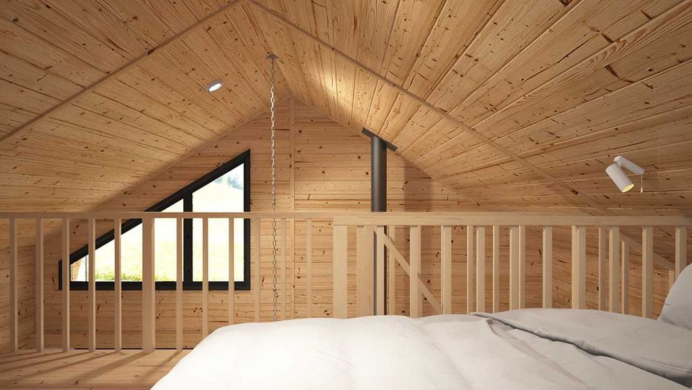 Drewniany domek całoroczny letniskowy 4m/6m 15/20