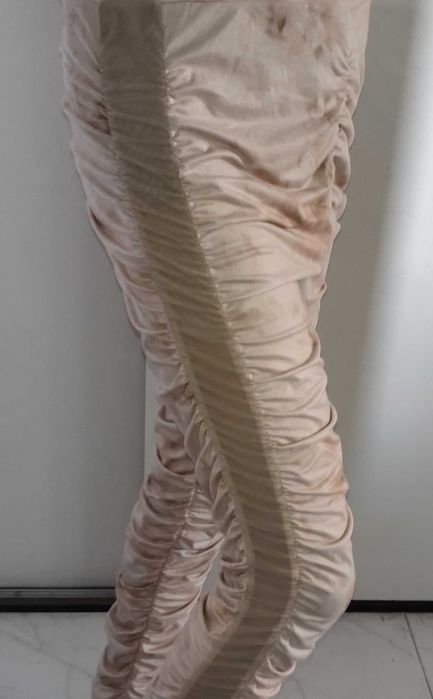 Брюки, штаны трикотажные, бежевые, одним лотом