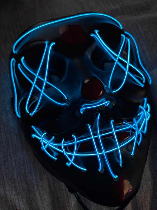 Máscara nova Halloween/Carnaval LED