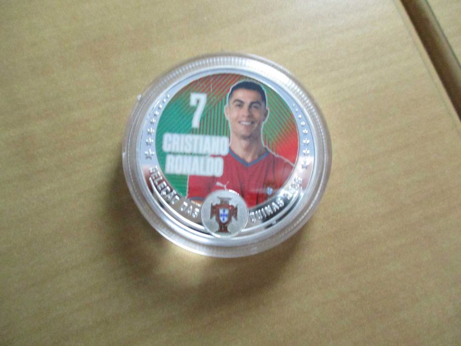 Moeda do Ronaldo Prateada Mundial Futebol 2026