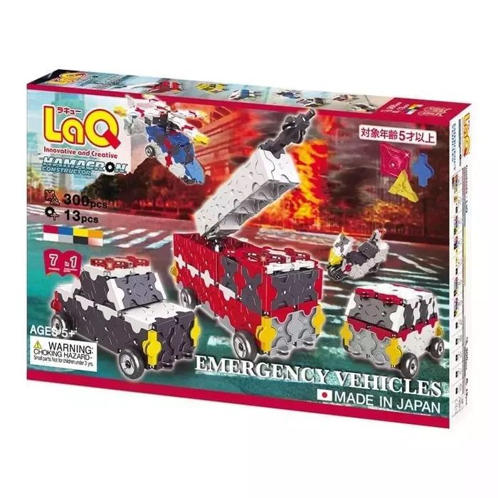 Klocki edukacyjne Emergency Vehicles. LaQ. Nowy Produkt