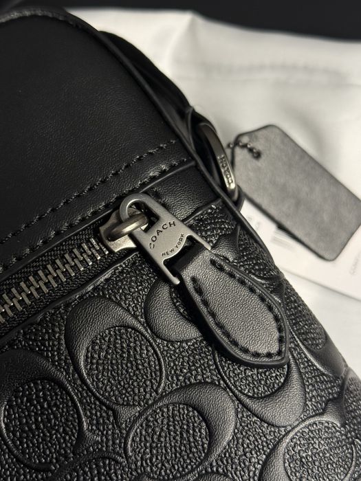 Чоловіча барсетка сумка шкіряна coach коач
