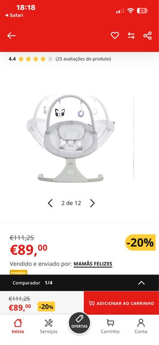 Espreguicadeira bebe