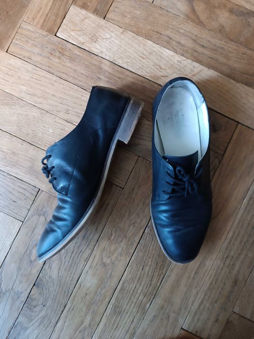 Skórzane oxfordy 5th Avenue czarne