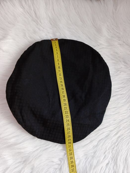 Beret,Jane Best, 3-4 lata, czarny, kwiat ze skóry nat, obw gł 50 cm